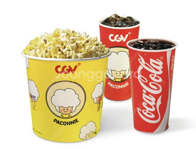 CGV 콤보 (팝콘 L+ 탄산 음료 2개) 9000원에...--0
