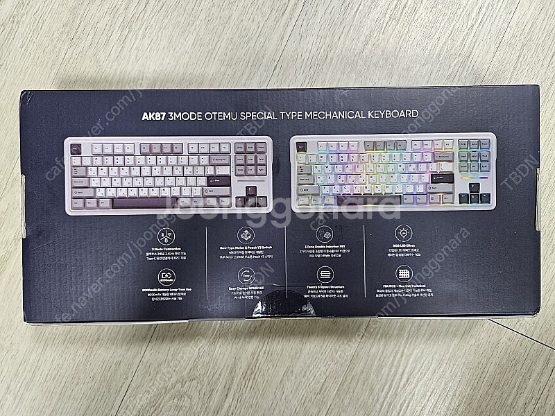 앱코 AK87 기계식 키보드 올리비아 저소음 피치축--1