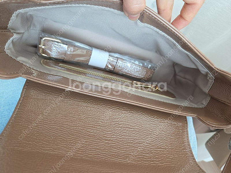 마인비 제니백 베이지 디자이너가방 토트백 크로스백 숄더...--8