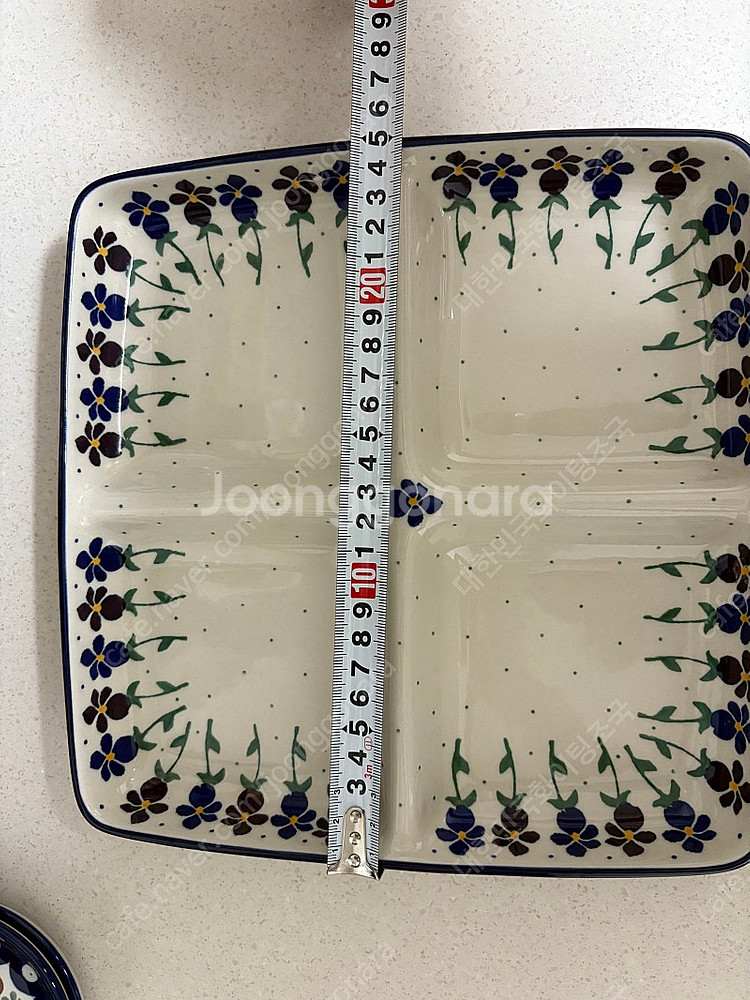 아티스티나 폴란드그릇 나눔접시 4칸--1