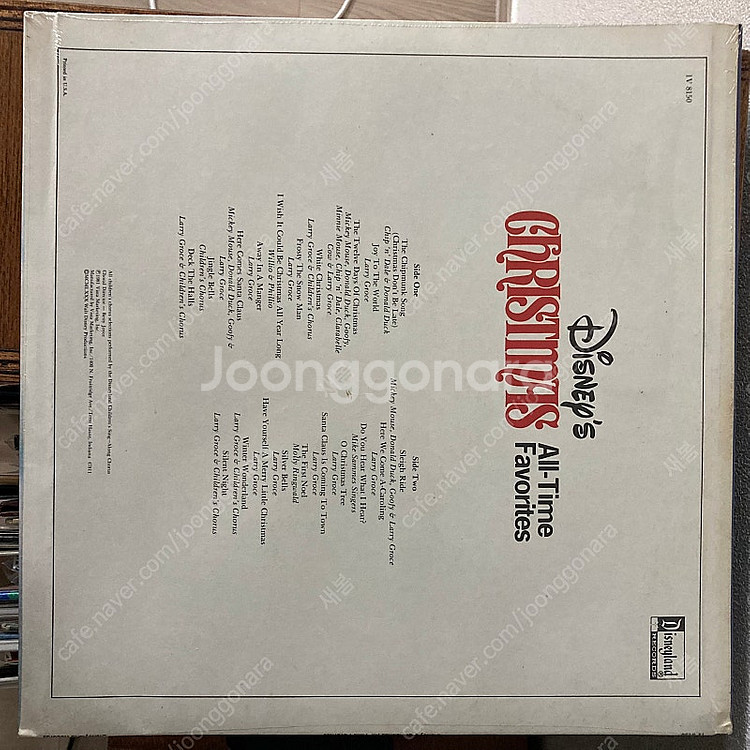 미개봉 빈티지 디즈니 크리스마스 바이닐 lp--1