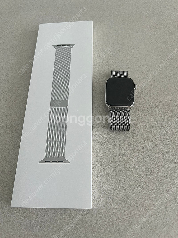 애플워치7 에르메스 41mm 스테인리스 실버--3
