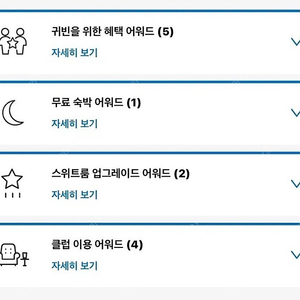 하얏트 어워드(클럽,goh,스위트룸) 판매합니다.