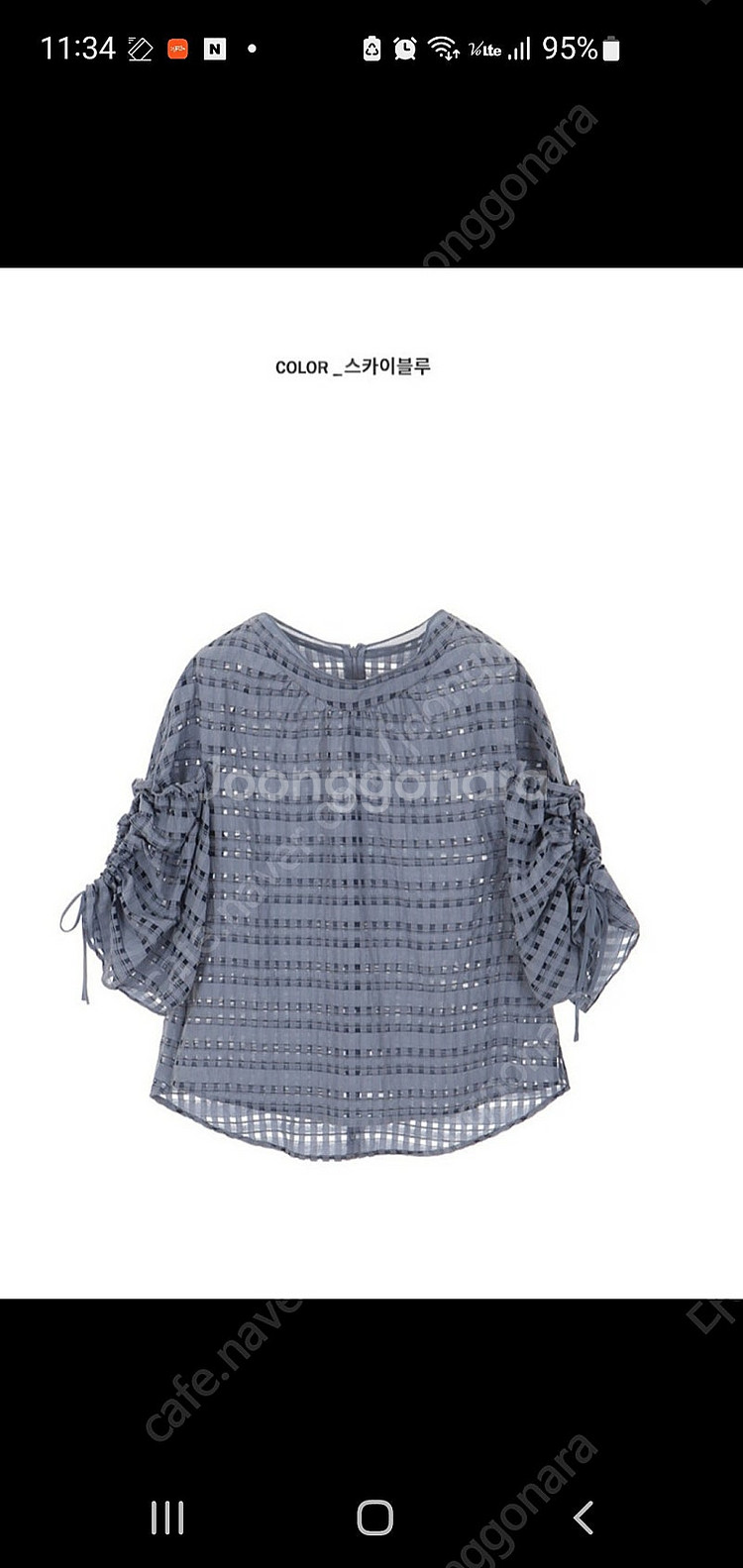 온앤온 블라우스 한섬--2