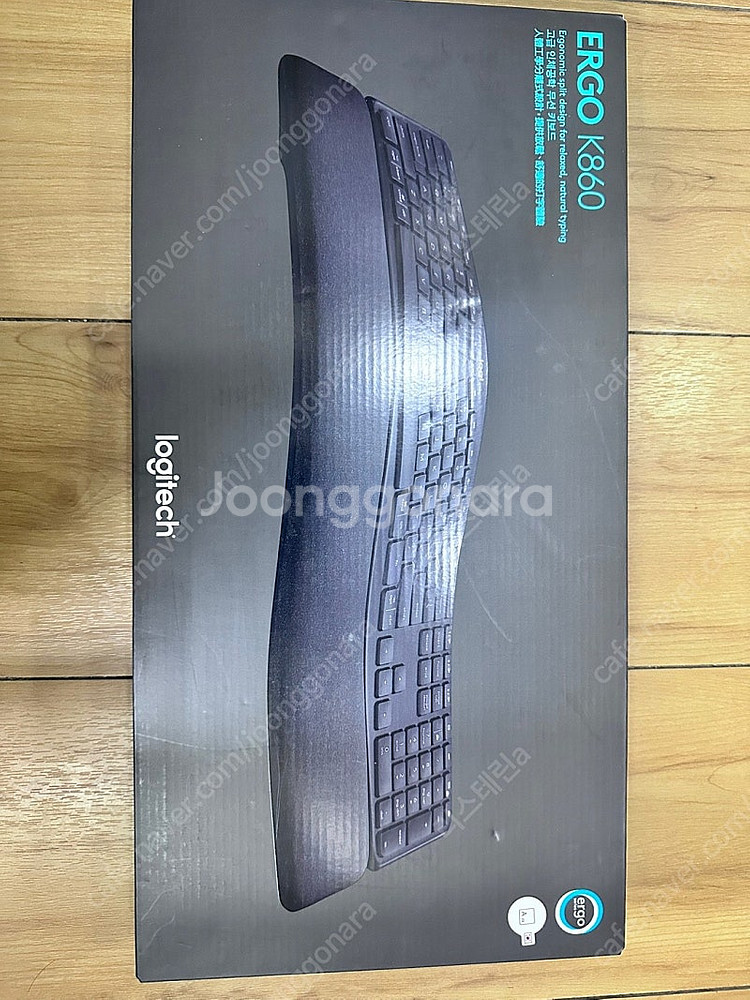 로지텍 ergo K860 인체공학 무선 키보드--0