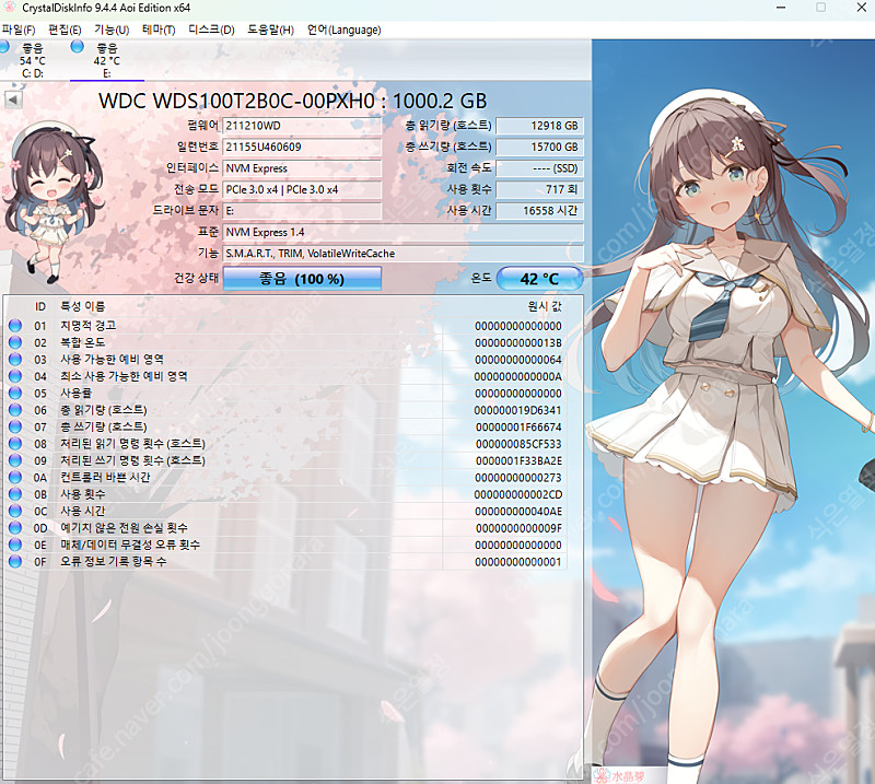 Western Digital SN550 1TB 팝니다.--3