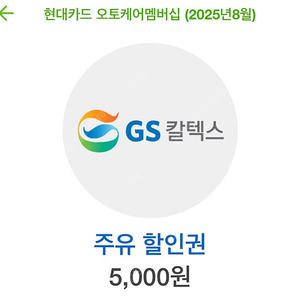 gs주유권 5천원 2장 말일까지