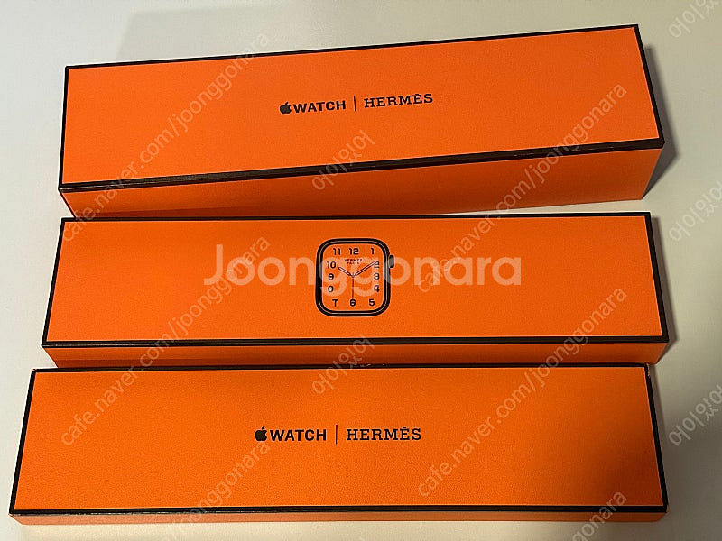 애플워치 에르메스 8 실버 45mm 풀박스--0