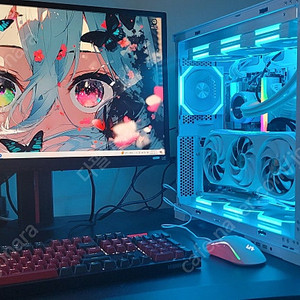 개인) 7800x3d 4080 화이트 게이밍 컴퓨터세트