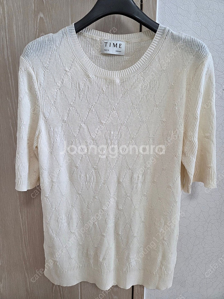 한섬 타임 아이보리 니트--0