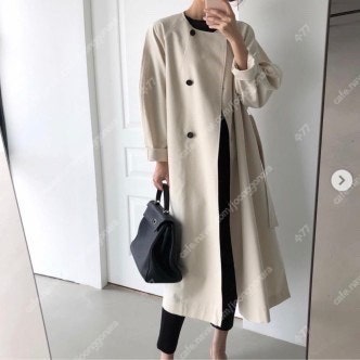 (새상품) 르유니 타임트렌치 베이지--1