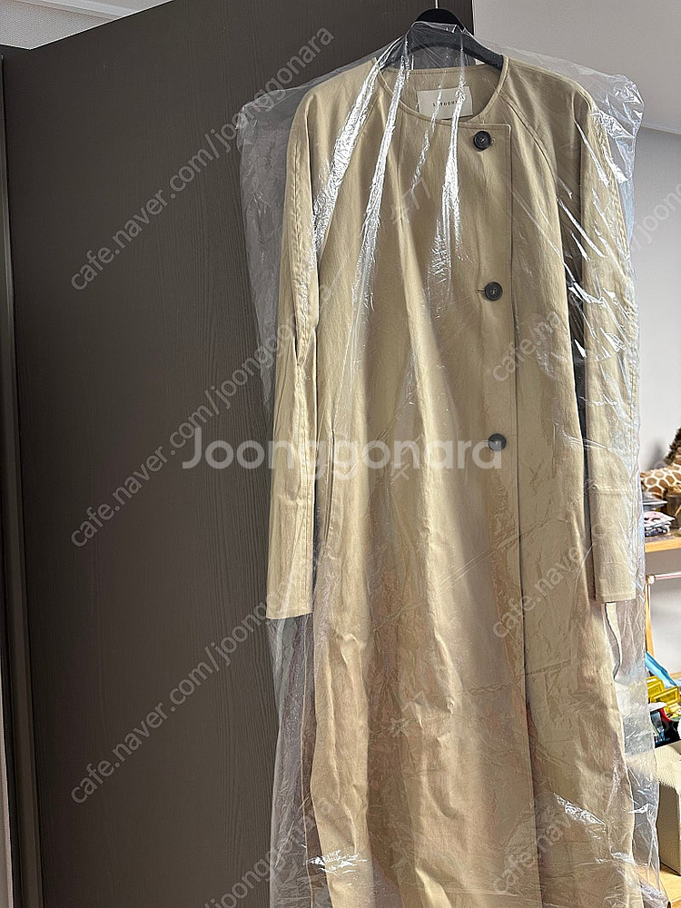 (새상품) 르유니 타임트렌치 베이지--4