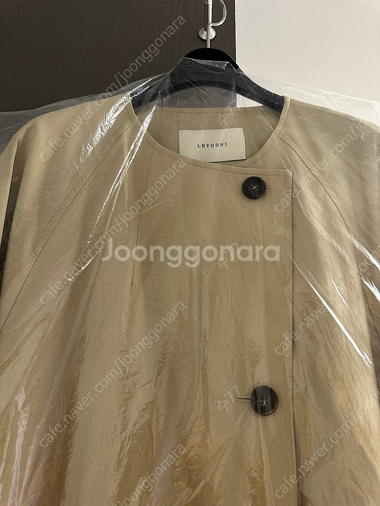 (새상품) 르유니 타임트렌치 베이지--5