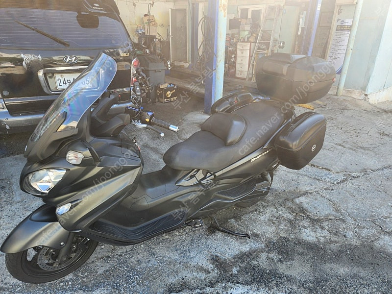 부산 버그만650. 사이드박스+브라켓 팝니다--0