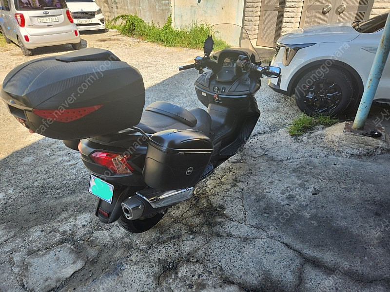 부산 버그만650. 사이드박스+브라켓 팝니다--2