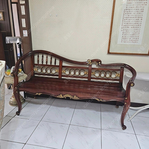 엔틱 원목 벤치의자