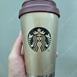 스타벅스 2014 가을 한정 SS 엘마 골드 텀블러 팝니다. (335ml)