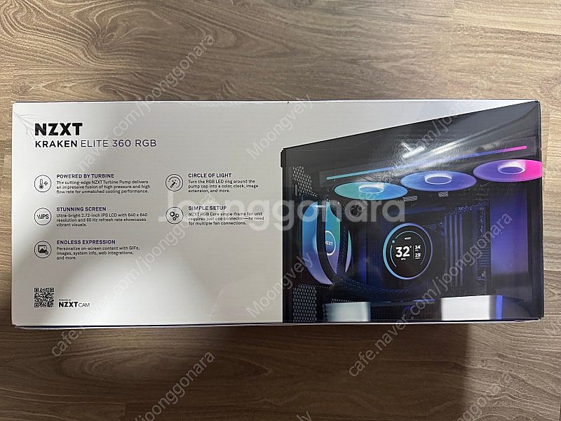 NZXT 크라켄 엘리트 360 RGB V2 블랙 미개봉--1
