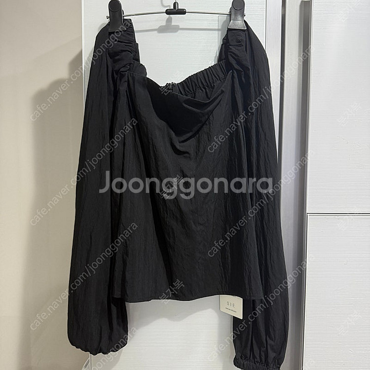 시에 블린 스퀘어넥 블라우스 블랙 M--1