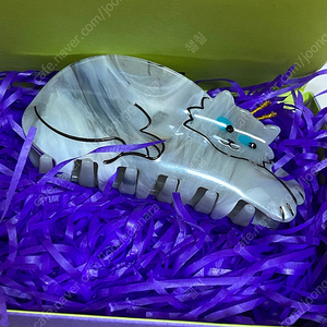 쿠쿠수제트 집게핀 회색고양이 새상품 이미지