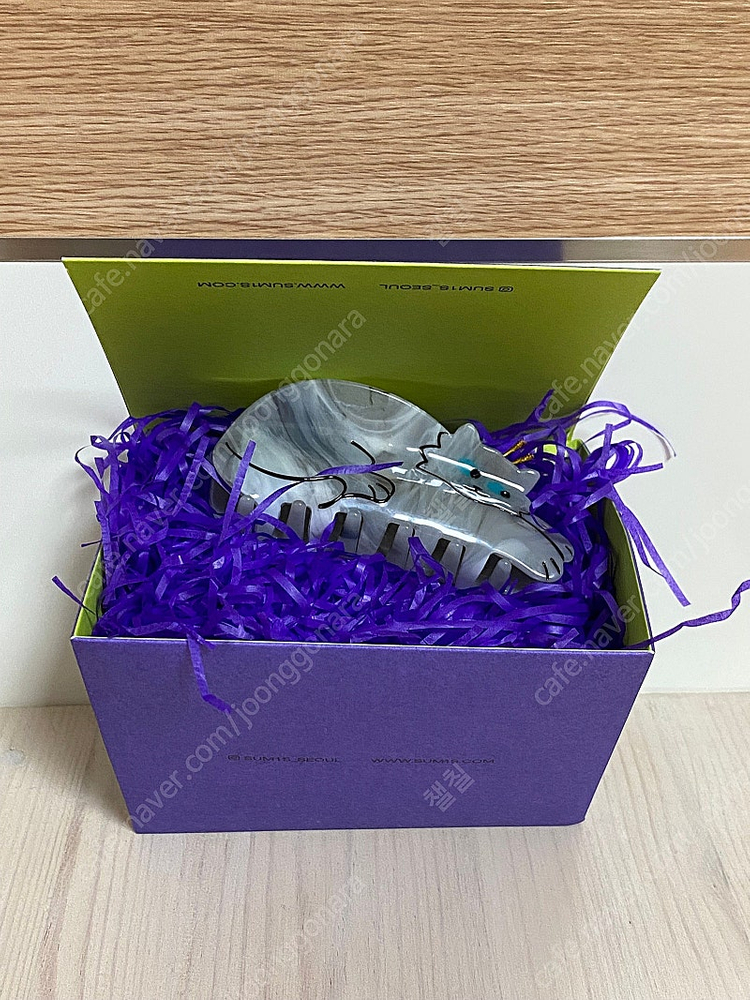 쿠쿠수제트 집게핀 회색고양이 새상품 이미지