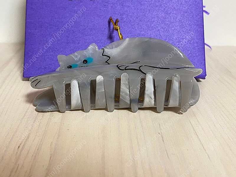 쿠쿠수제트 집게핀 회색고양이 새상품 이미지