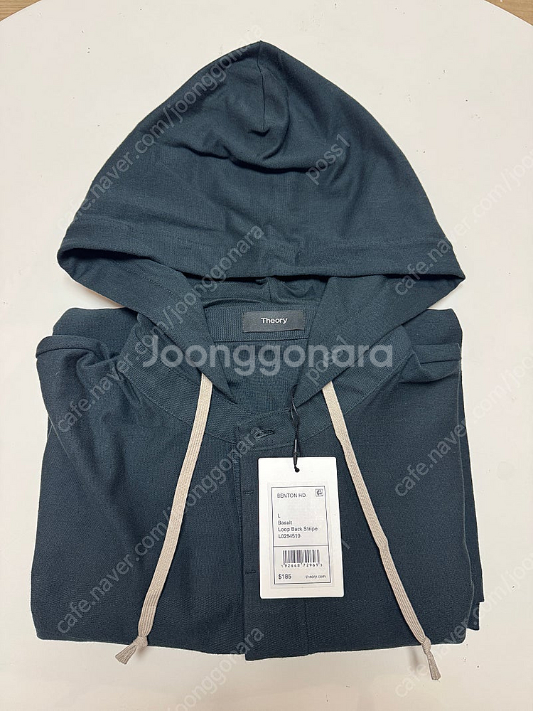 띠어리 벤톤 헨리넥 후드티 L 103-105 네이비--1