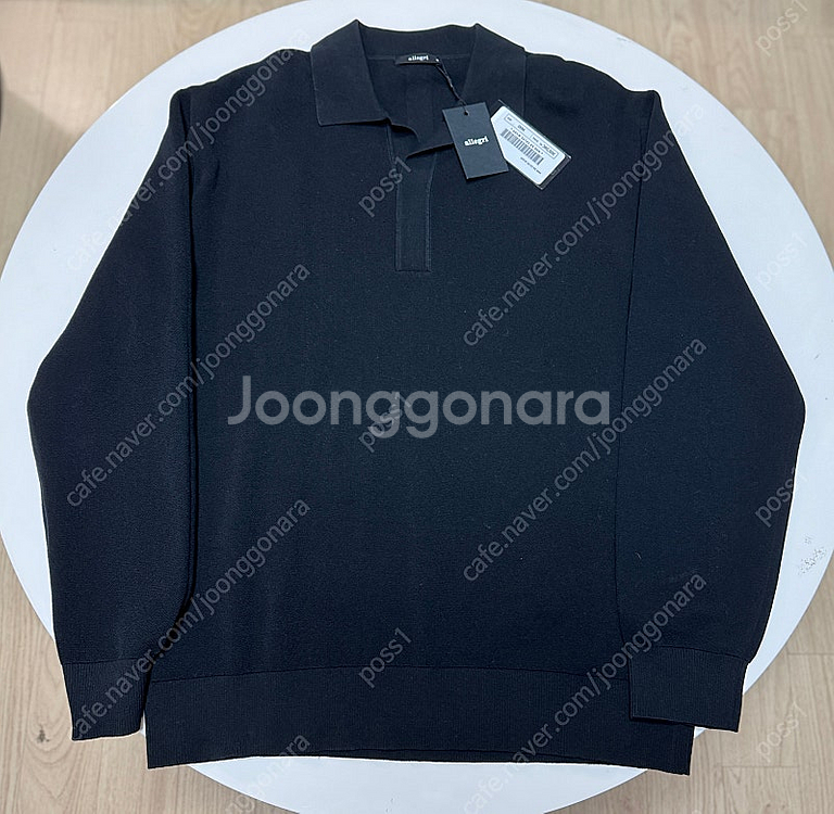 알렉그리 코튼혼방 카라넥 니트 M 103-105 정가 ...--0