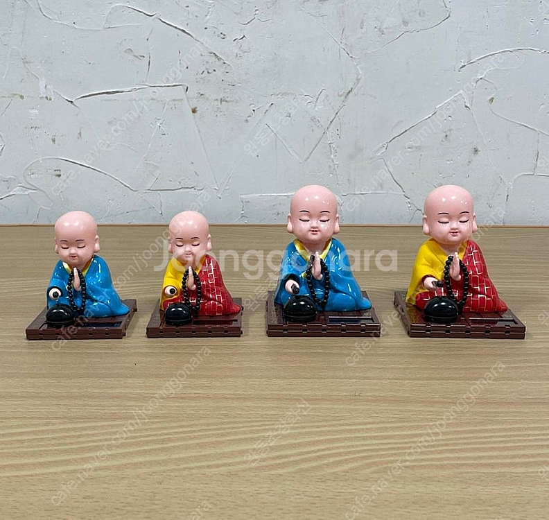 목탁치는 스님 동자 태양열 불교용품 동자승 노호혼 염불...--0