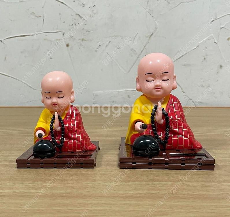 목탁치는 스님 동자 태양열 불교용품 동자승 노호혼 염불...--3