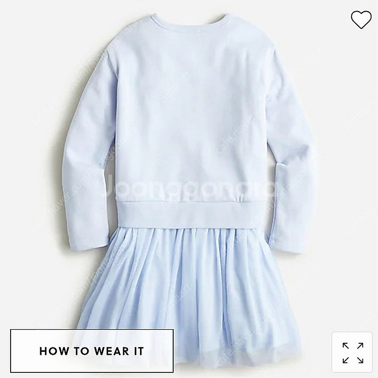 (10사이즈) JCREW 제이크루 하늘색 기모 샤샤 스...--0