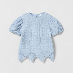 (8-9y.130cm) ZARA 자라 레이스 크로셰 블라우스