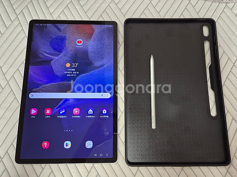 갤럭시탭 S7 FE(sm-t733) 64gb 펜, 케이...--0