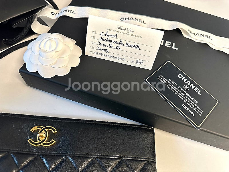 (정품)샤넬 가방 클러치 마드모아젤 금장 택포--3