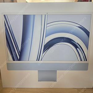 APPLE 아이맥 M3 8CPU / 8GPU / 256GB SSD / 8GB RAM 블루색상 미개봉판매