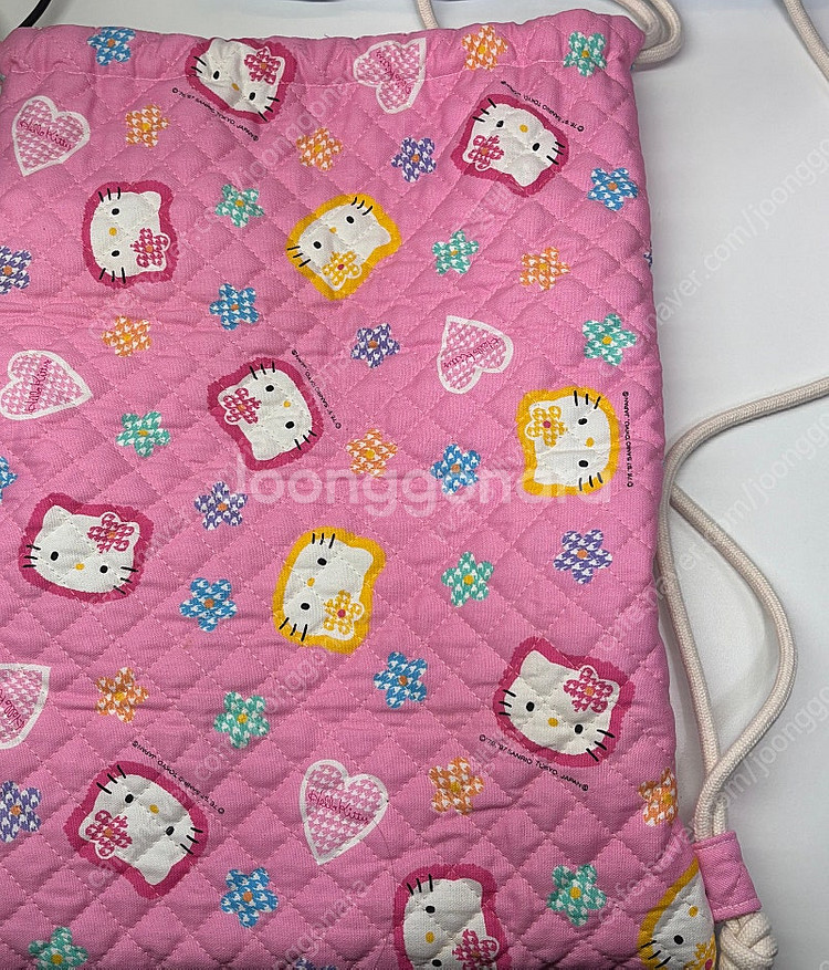 산리오 헬로키티 고전 카오하나 스트링백 백팩 가방--5