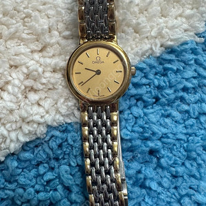 오메가 드빌쿼츠 18K콤비 여성용