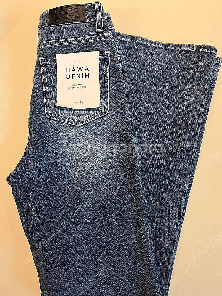 새상품) 하와 Hawa 아말피 올 브러쉬 부츠컷 데님 (청바지)--8