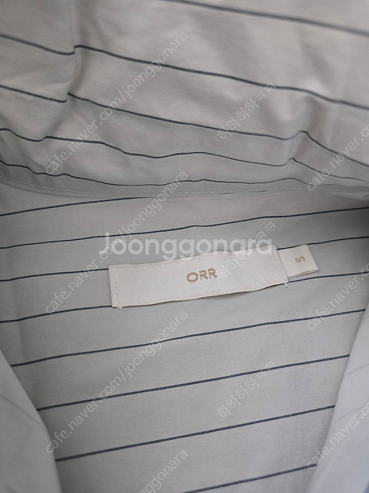 오르 orr 스트라이프 리본 블라우스--1