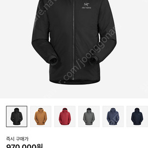 가격인하) 아크테릭스 아톰 ar 후디 m