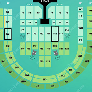 데이식스 DAY6 고양 콘서트 첫콘 E3 / 막콘 F12 양도