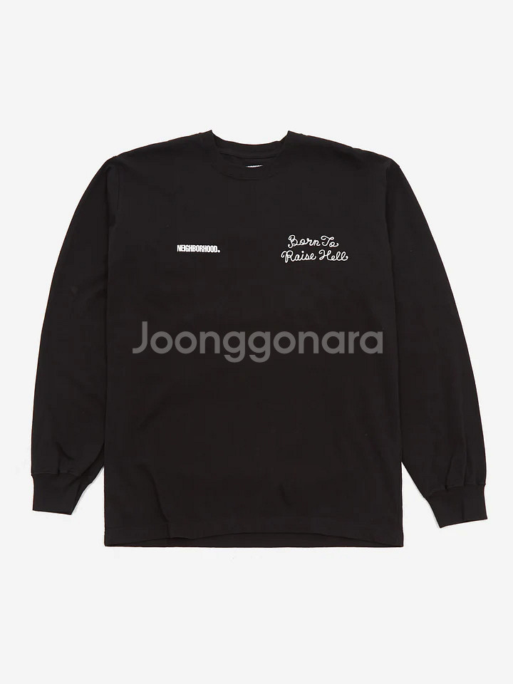 네이버후드 NH.9 롱 슬리브 블랙--0
