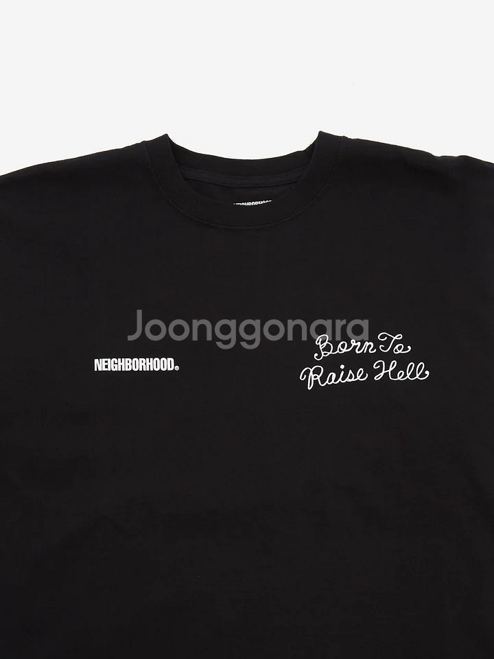 네이버후드 NH.9 롱 슬리브 블랙--2
