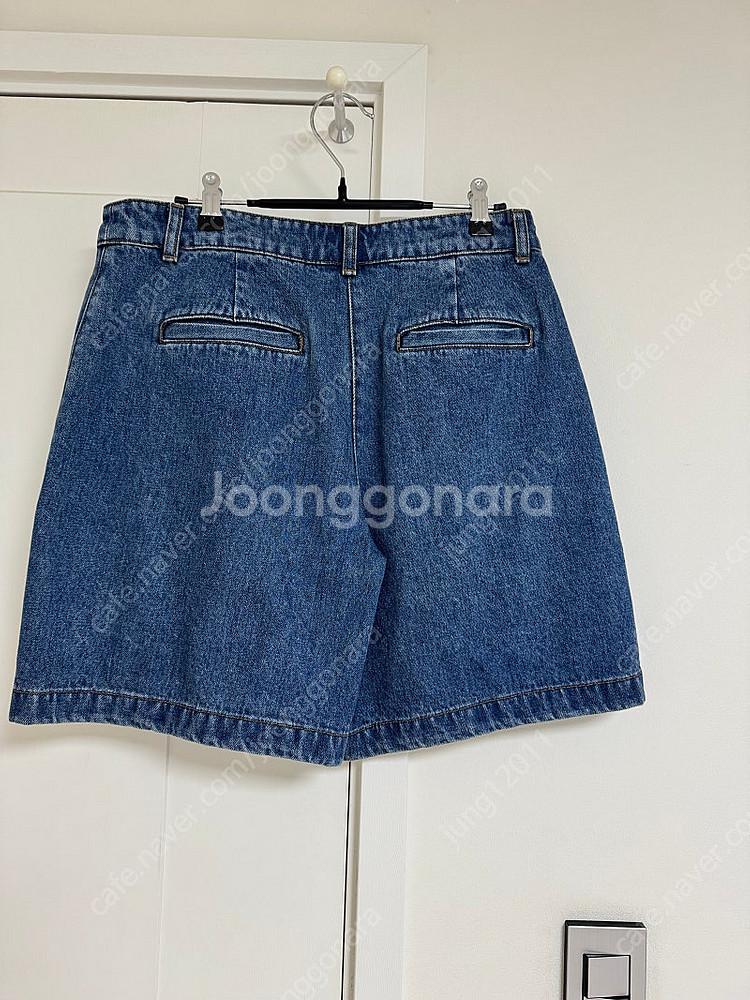한섬 더캐시미어 데님 반바지--2