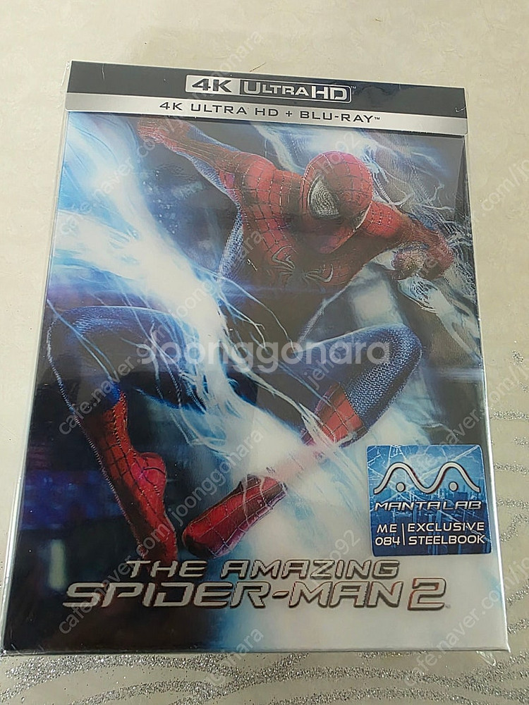 [블루레이] 만타랩 어메이징스파이더맨2 더블렌티 A 판매합니다.--0