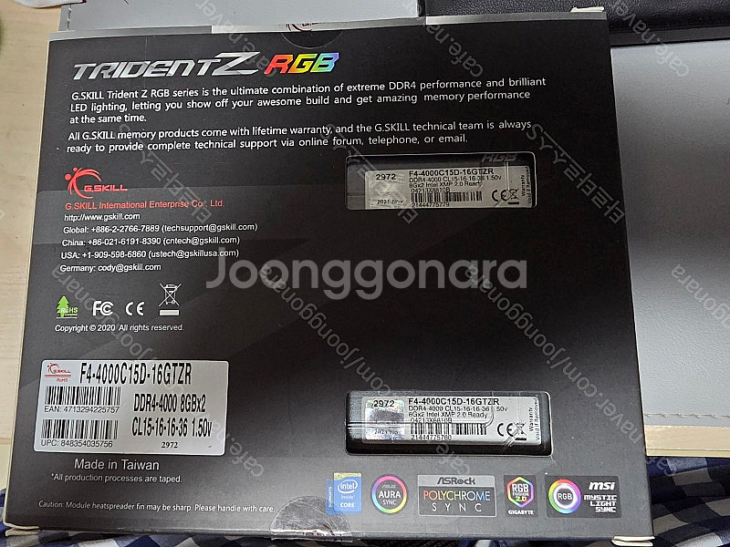G Skill Trident Z RGB DDR4-400...--0