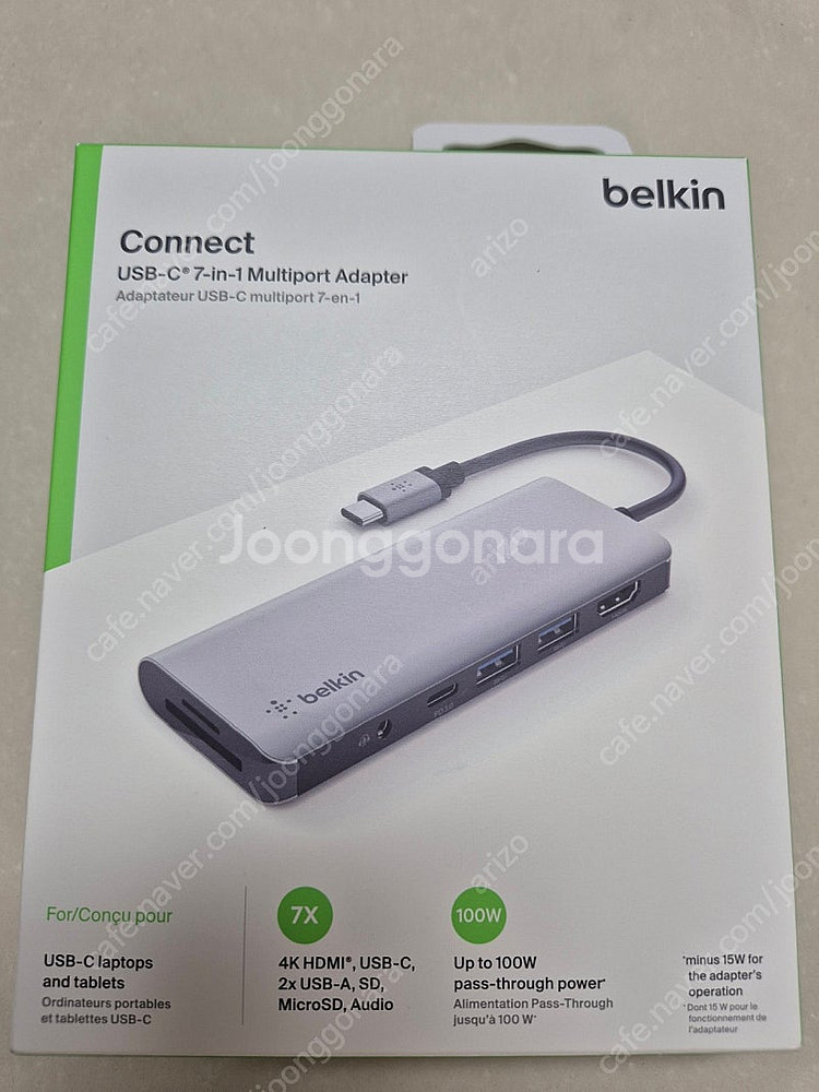 벨킨 7 in 1 usb c 멀티포트허브--0