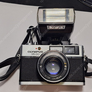 빈티지 필름카메라 풀세트/가방,스트로브/Olympus 35DC + T20 스트로브 후레쉬,카메라가방/ 빈티지 레트로 클래식 일본 필카 로모 감성