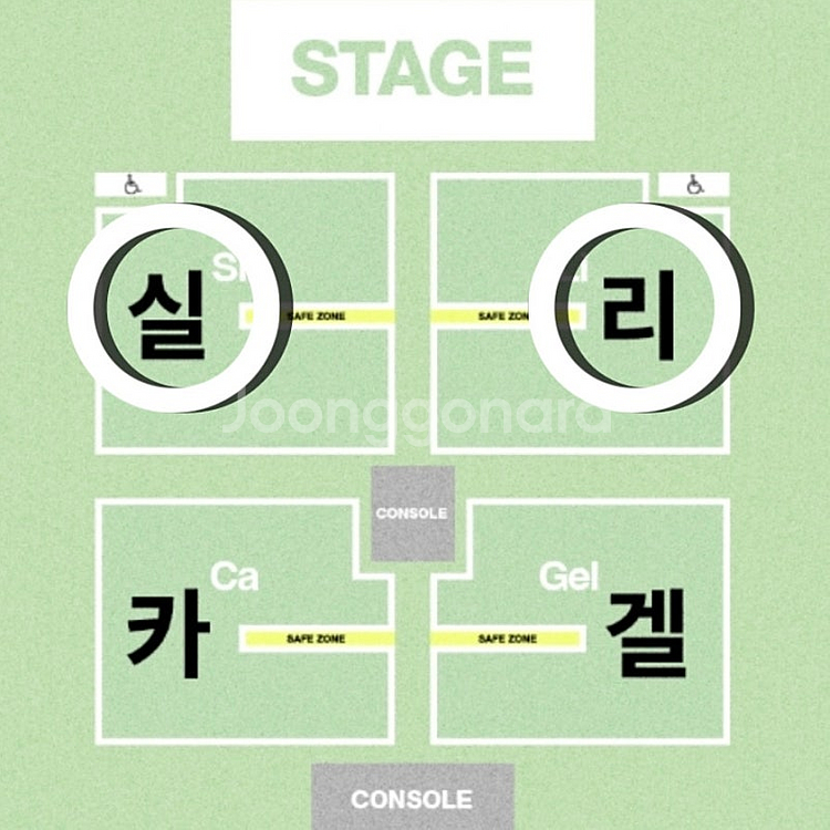 실리카겔 실구역 앞번호 스탠딩 토요일 콘서트 첫콘30일--0