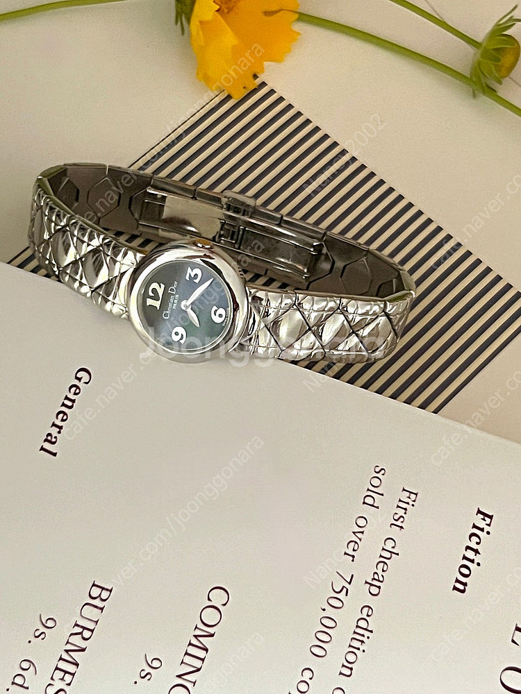 Christian Dior 까나쥬 패턴 브레이슬릿 블랙...--0